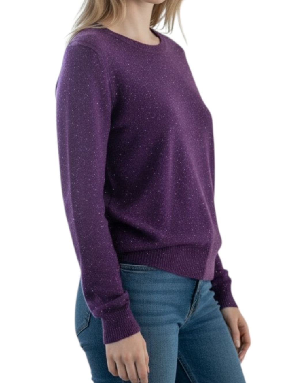 Purple Sparkly Liz Claiborne Sweater